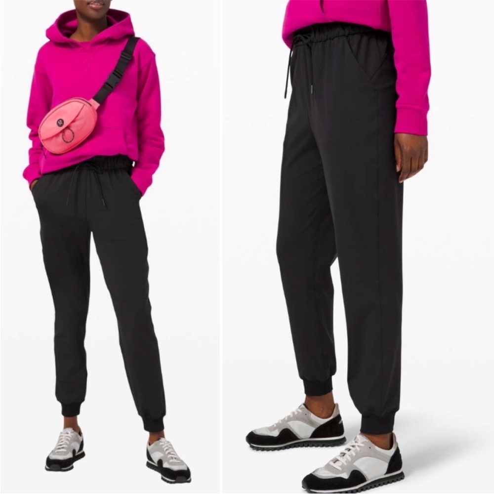Lululemon Keep Moving Black Jogger Pants SZ 4
